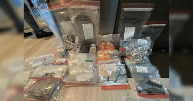 A raid of Jasveen Sangha’s home yielded countless amounts of drugs. By: US DOJ/MEGA