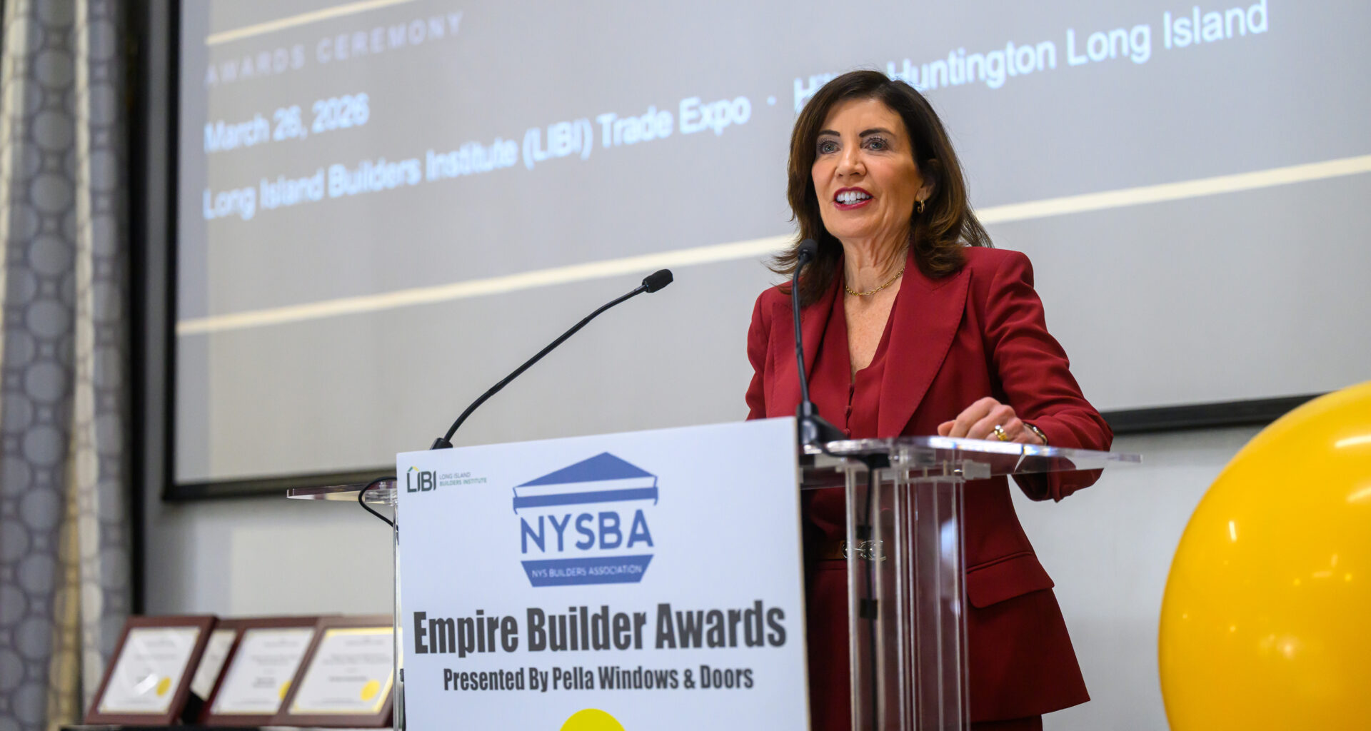 Governor Kathy Hochul attended the NYSBA Empire Building Awards Ceremony