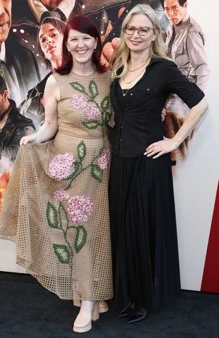 Kate Flannery and Mary Lynn RajskubCredit: Tommaso Boddi/Getty