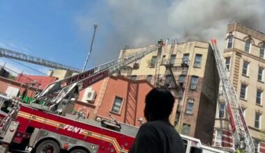 At least 1 dead in 4-alarm building fire in Belmont section of the Bronx