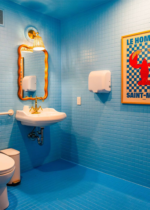 Crevette has one of the best bar bathrooms in NYC.