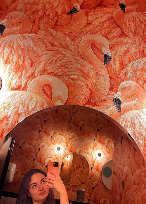 Royal Palms has one of the best bar bathrooms in New York City.