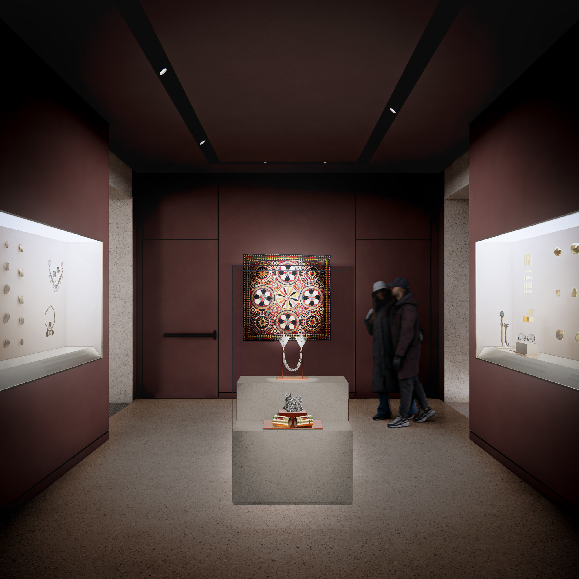 Rendering of the Brooklyn Museum’s new Arts of Africa Galleries