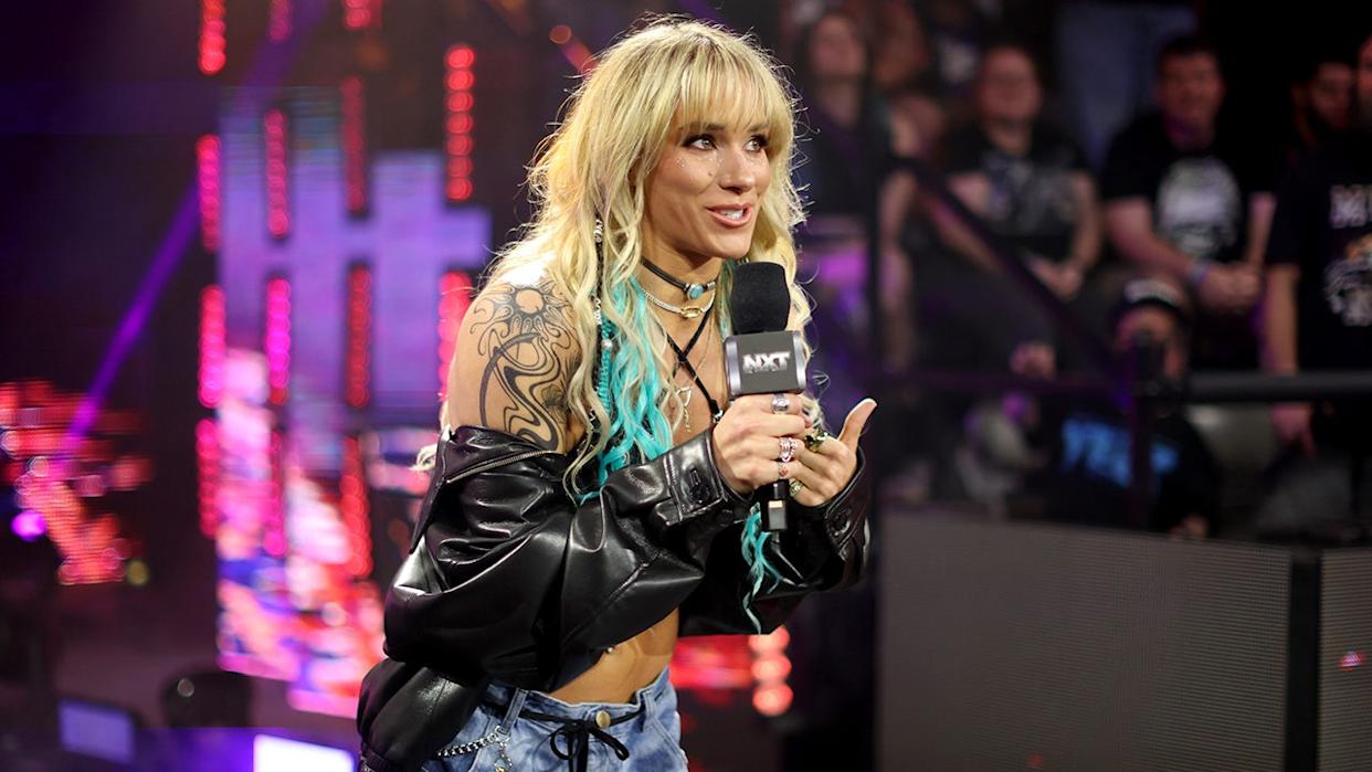 Sol Ruca enters the ring