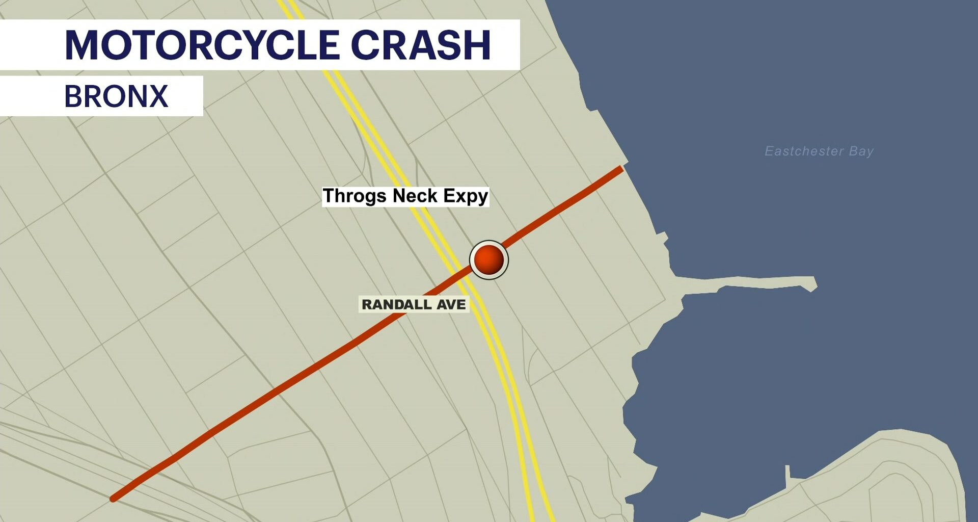 News 12 | Bronx | Motorcycle Collides With Car On The Throggs Neck Expressway