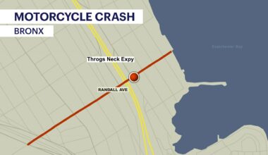 News 12 | Bronx | Motorcycle Collides With Car On The Throggs Neck Expressway