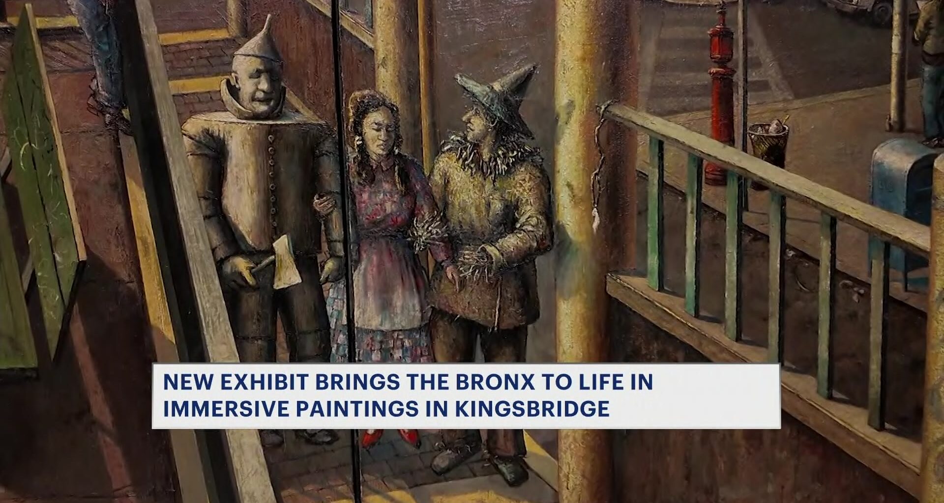 News 12 | Brooklyn | New Exhibit Brings The Bronx To Life In Massive Immersive Paintings