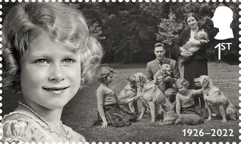 Queen stamp | Source: LEFT: MARCUS ADAMS © ROYAL COLLECTION ENTERPRISES LTD 2026/ROYAL COLLECTION TRUST. RIGHT: LISA SHERIDAN/STUDIO LISA/HULTON ARCHIVE/GETTY IMAGES
