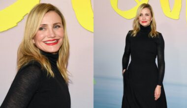 Cameron Diaz wears Fforme at the “Outcome” premiere on April 6 in New York City.