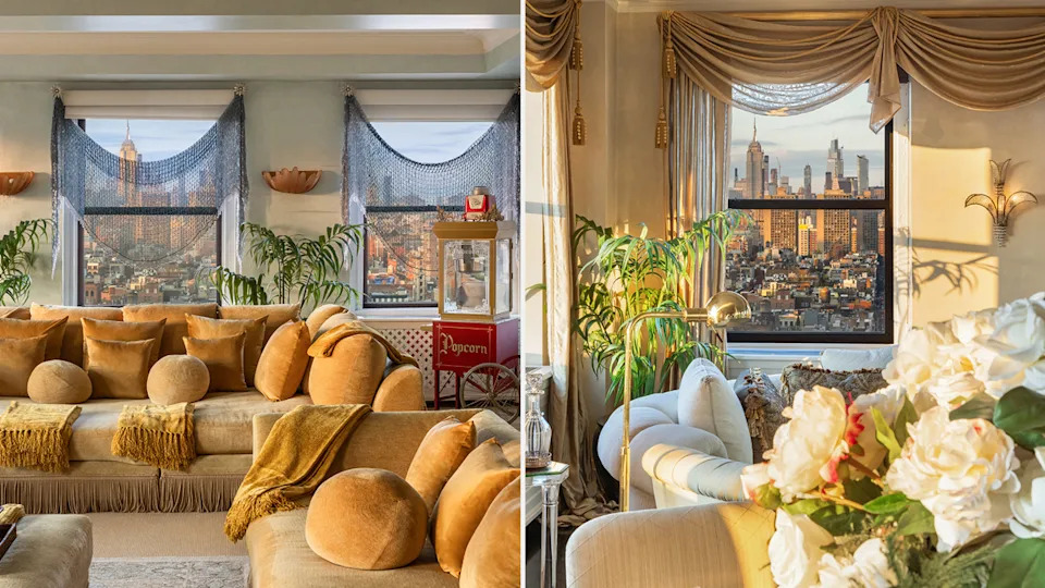 90 Franklin Penthouse Mariah Carey NYC Living Area Views