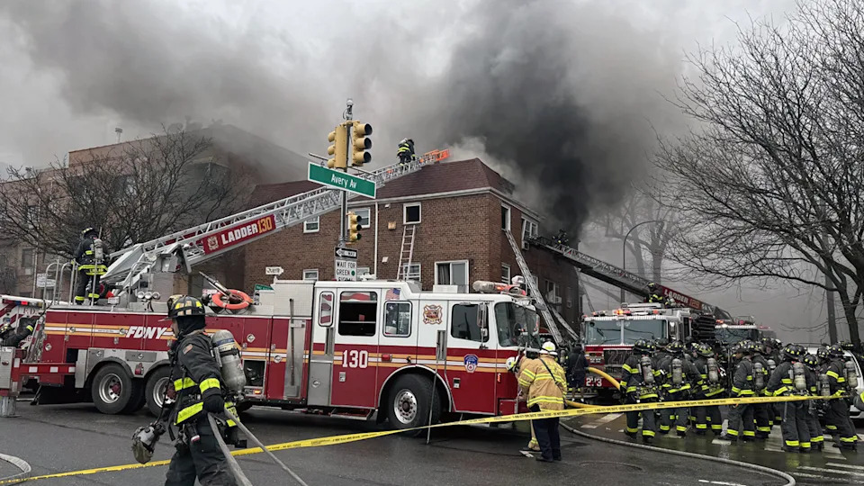 A large response was seen near the March 16, 2026 fire in New York City.