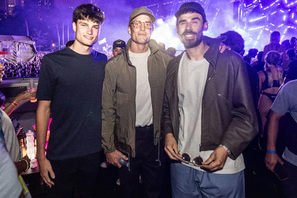 Tom Brady (Center) and Afrojack (Right).Credit: Courtesy of Afrojack