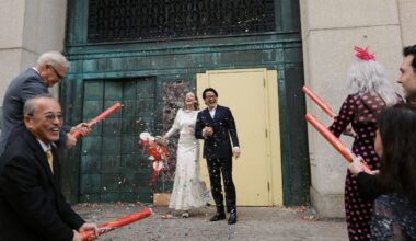 This NYC City Hall Elopement on Lunar New Year Was Full of Joy, Confetti, and a Little Chaos