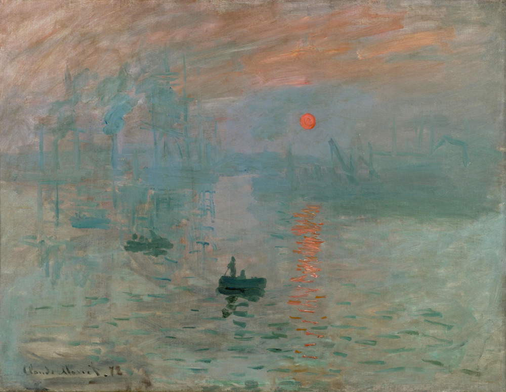 Claude Monet, Impression: soleil levant (1872; oil on canvas, 48 x 63 cm; Paris, Musée Marmottan Monet)