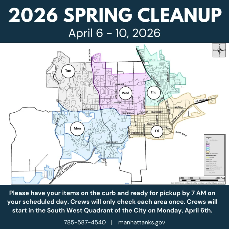 2026 spring cleanup in Manhattan set for April 6-10