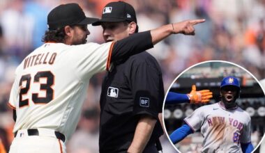 SF Giants lose 5-2 to New York Mets as Tony Vitello ejected