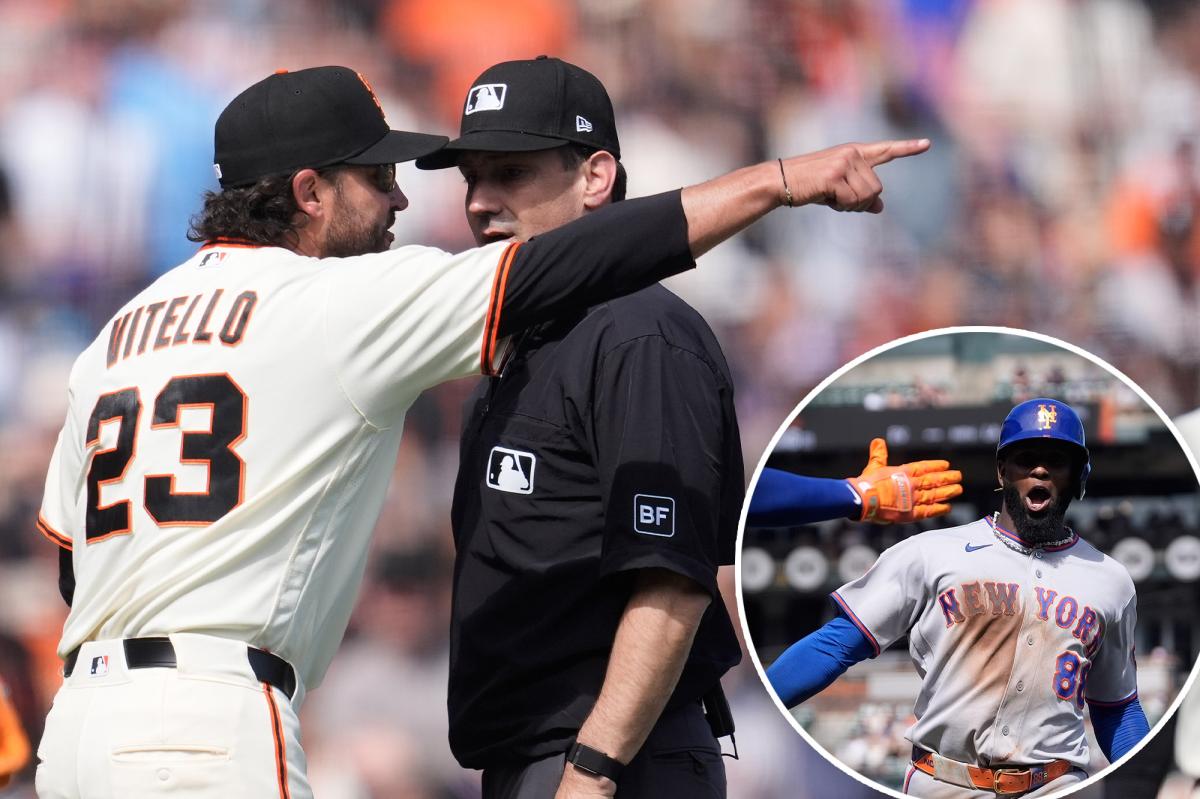 SF Giants lose 5-2 to New York Mets as Tony Vitello ejected