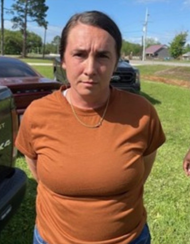 Cortney Burleigh, 37, arrested on felony counts of indecent behavior, cruelty to juveniles, and obstruction of justice.