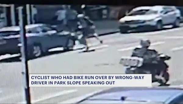 News 12 | Brooklyn | Video shows wrong-way driver hit cyclist in Park Slope