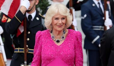 Queen Camilla Wore Queen Victoria's Amethyst and Diamond Necklace to the White House State Dinner
