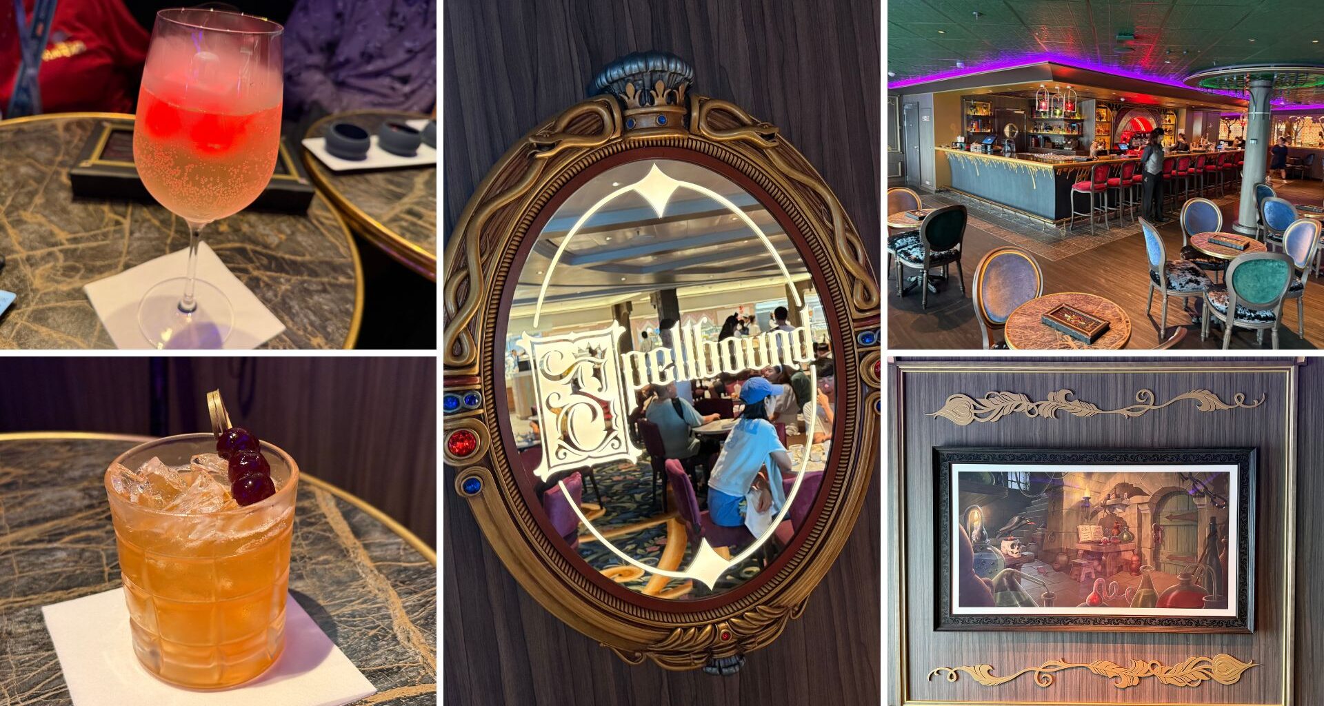 FULL TOUR & REVIEW: Evil Queen-Inspired Spellbound Lounge on the Disney Adventure