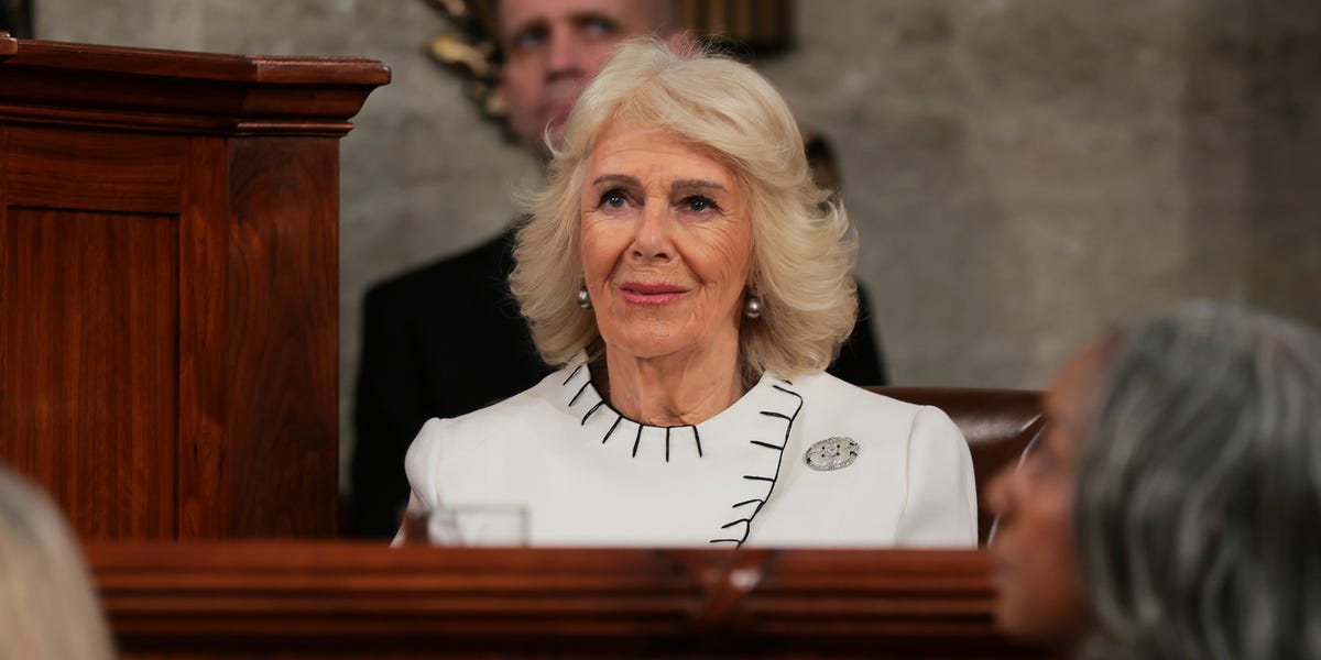 Queen Camilla Wears Historic Art Deco Brooch as King Charles Addresses Congress
