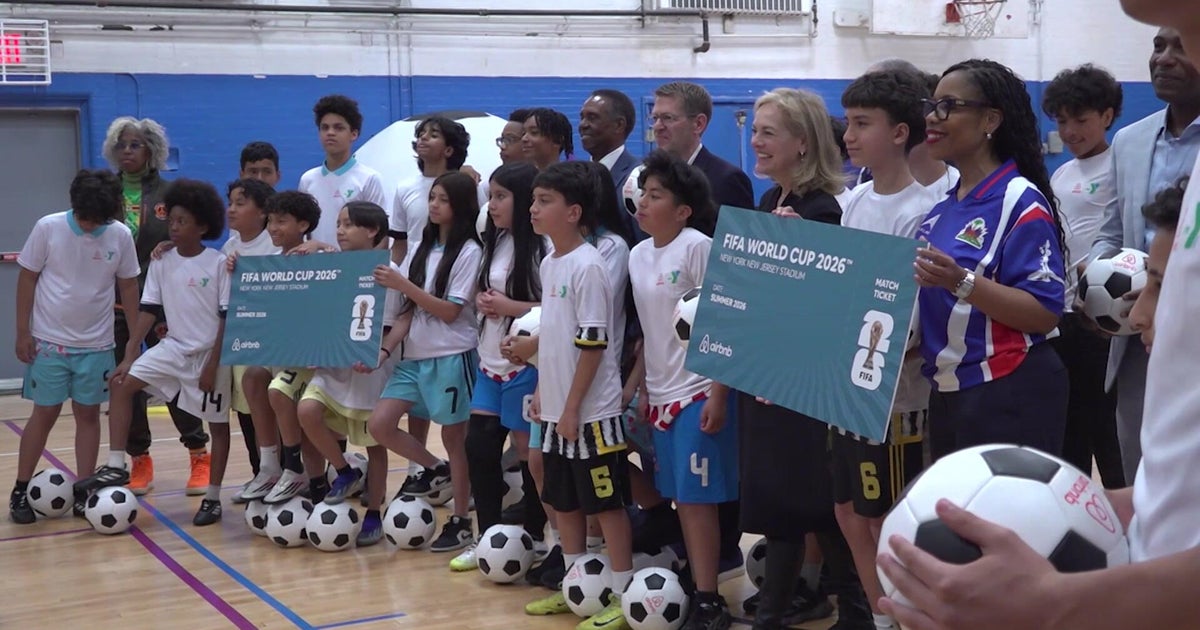Surprise FIFA World Cup tickets gifted to kids at Queens YMCA soccer clinic