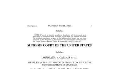 Read Supreme Court’s Ruling and Dissent on Louisiana Voting Map