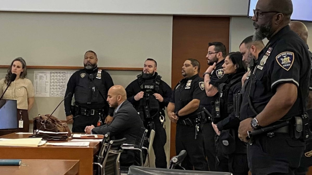 NYPD officer in cooler throwing death faces sentencing today – NBC New York