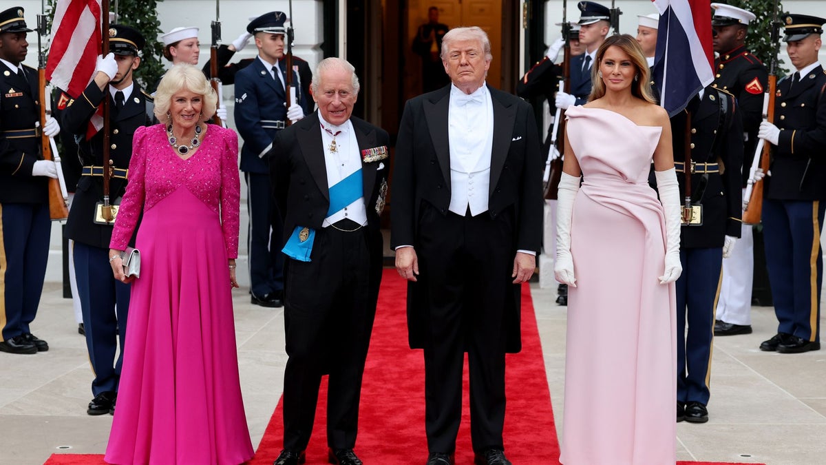 Melania Trump and Queen Camilla wear harmonizing shades of pink at White House state dinner