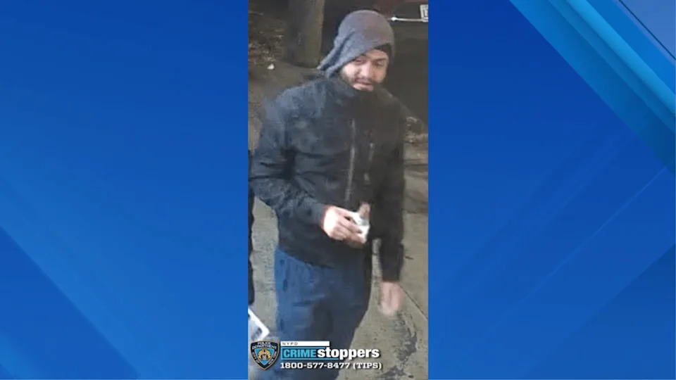 Police are searching for a man in connection with a hate crime vandalism of a Catholic church. (NYPD Handout)