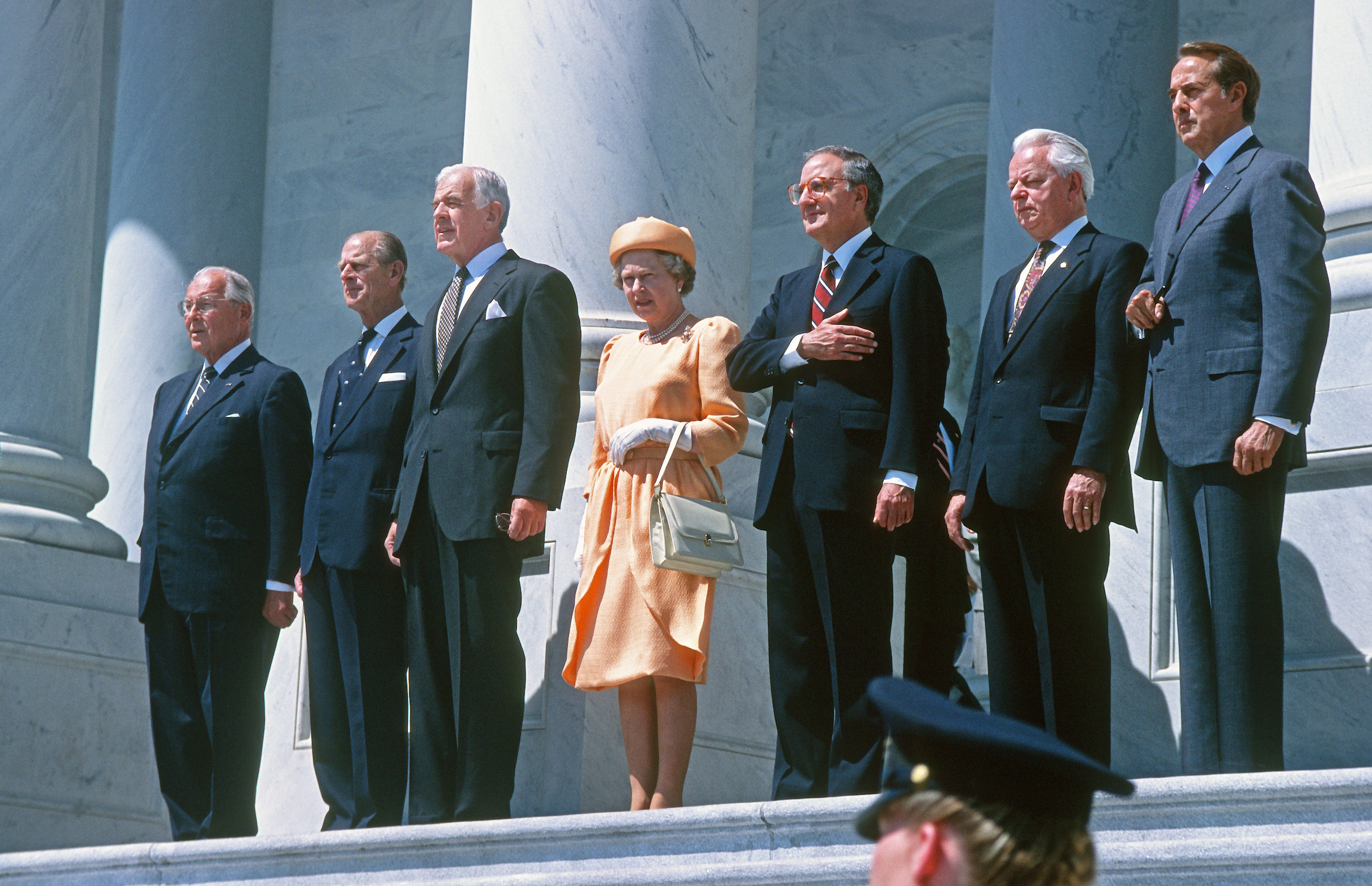 Queen Elizabeth II Arrives At The US Capitol