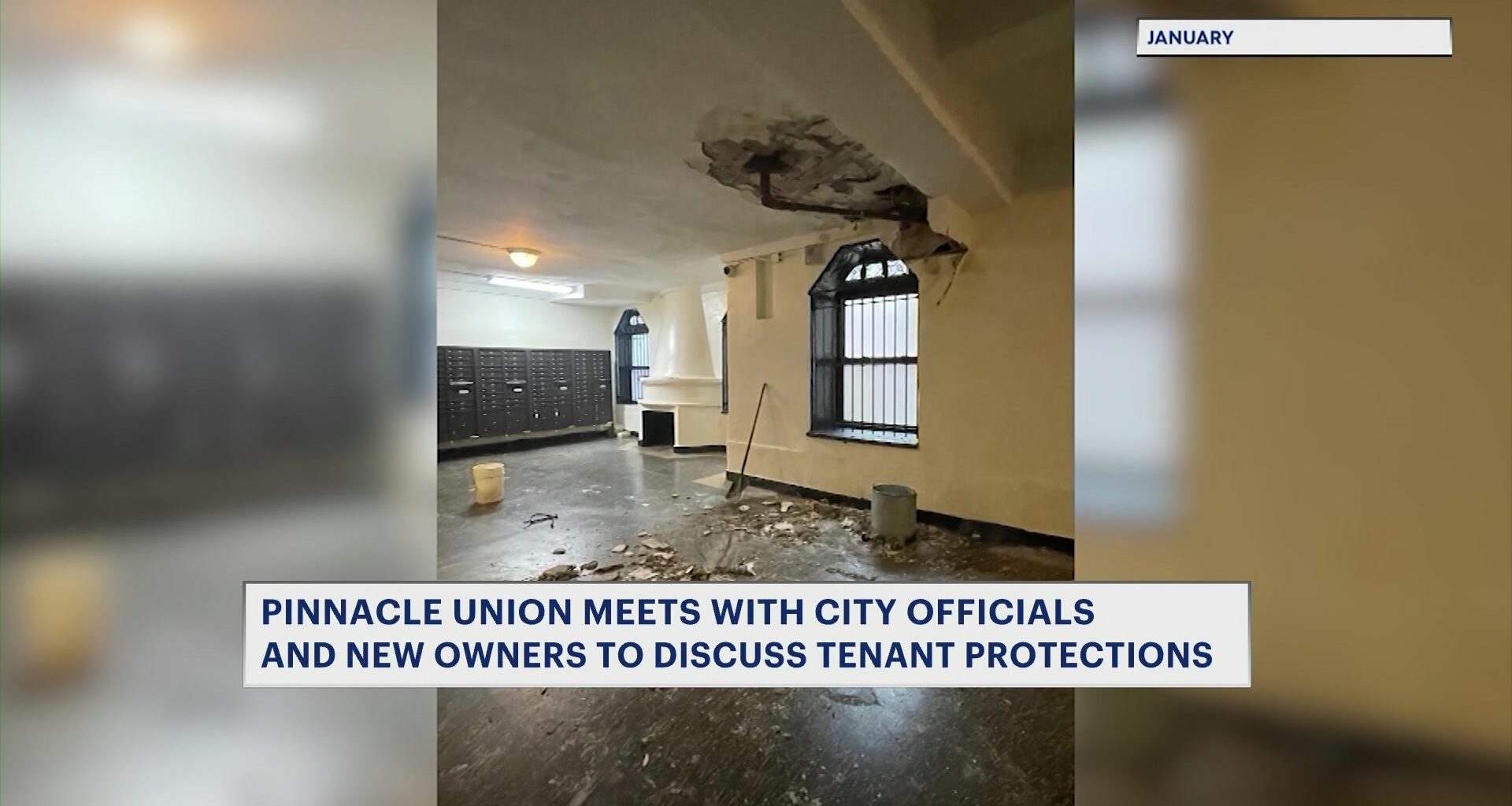 News 12 | Brooklyn | Pinnacle Tenants Union Sits Down With New Ownership And Mayors Office To Negotiate For Better Living Conditions
