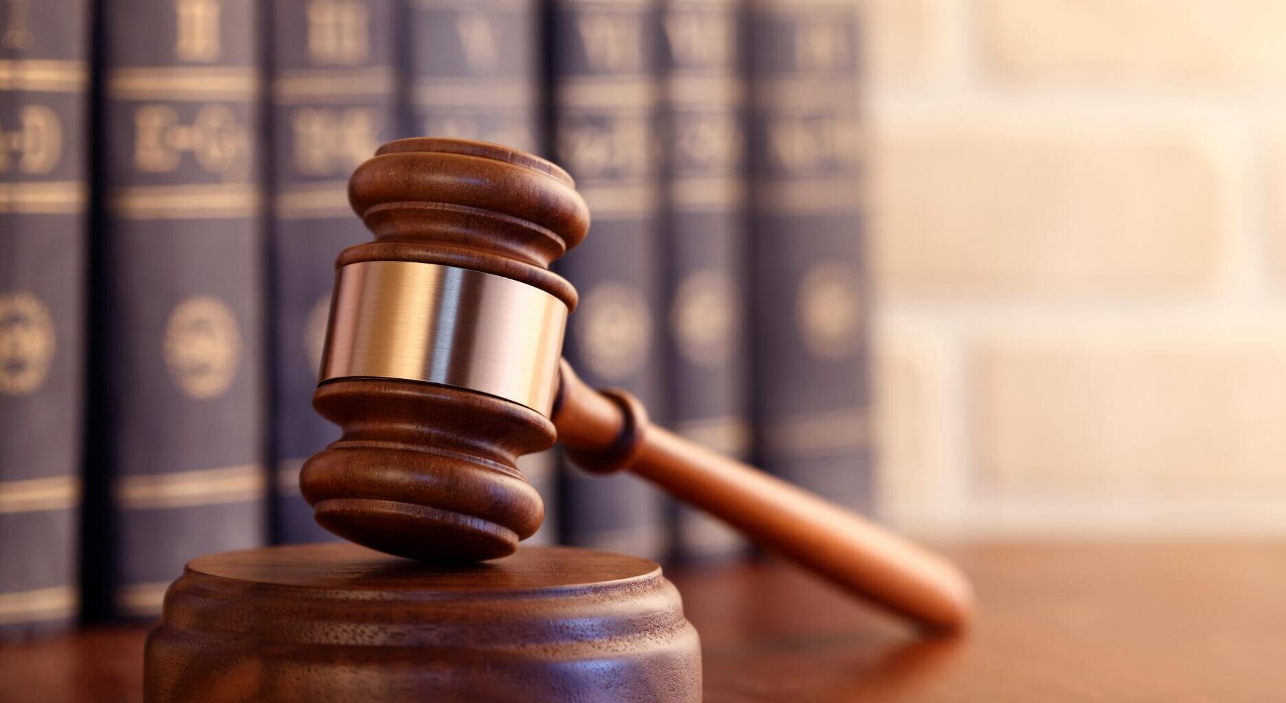 Stock image of a judge’s gavel