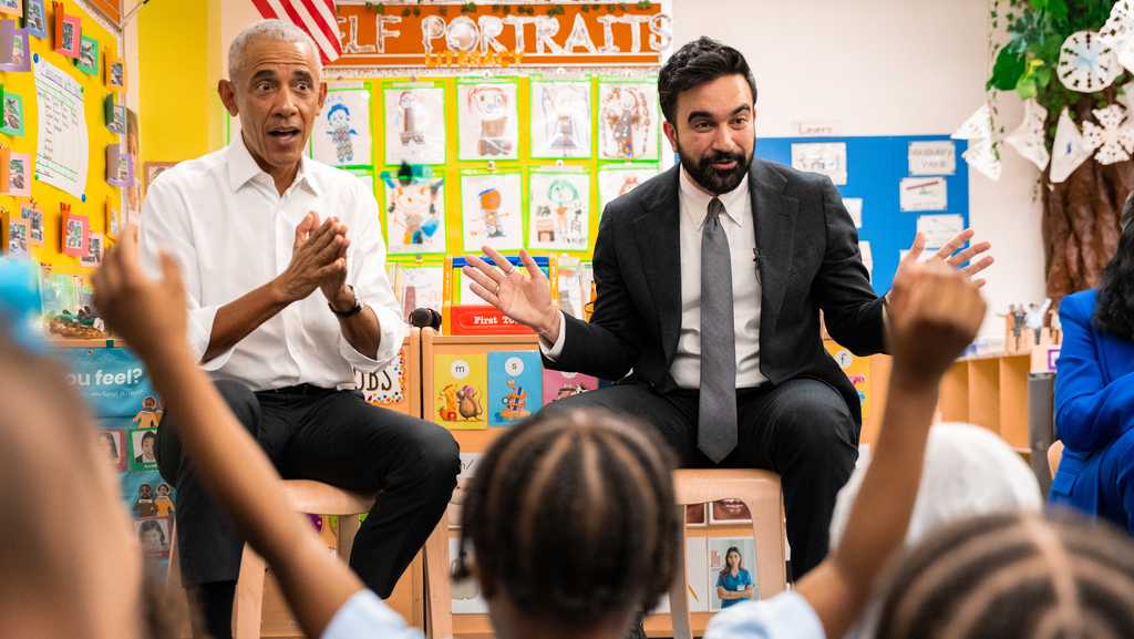 Obama, Mamdani read to preschoolers in New York City