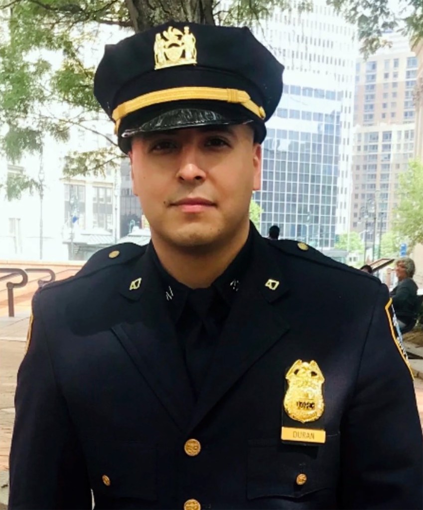 Former NYPD Sgt. Erik Duran in uniform. 