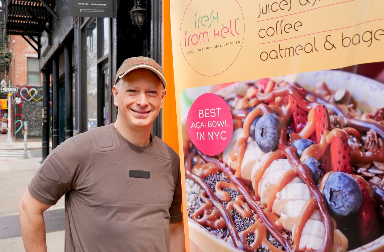 Gabriel Formento Lauro, co-owner of Fresh from Hell, in his new 9th Avenue store. Photo: Brennan LaBrie