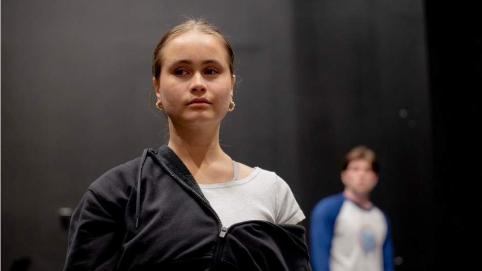 Gabby Parker in the New Box, New Musicals rehearsal. Photo by Thomas Meacham