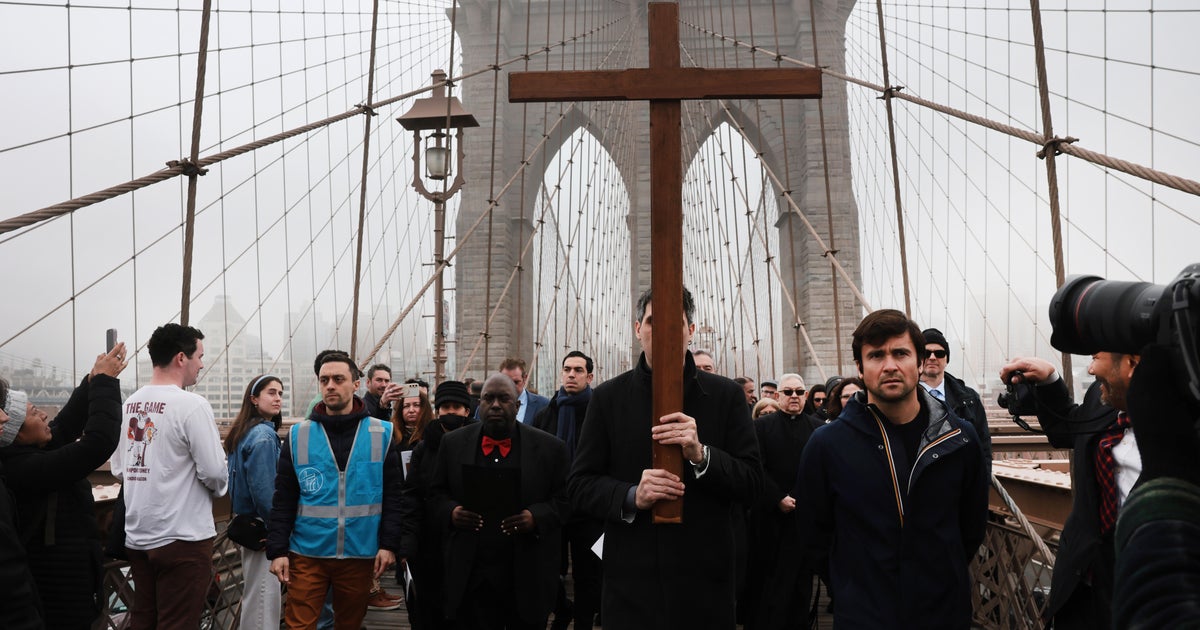 30th annual Way of the Cross procession held on Brooklyn Bridge