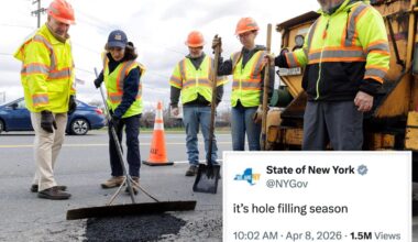 Hochul office's cringey pothole post has New Yorkers blushing over raunchy double meaning