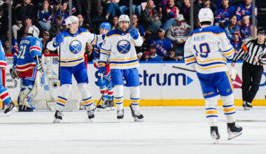 Sabres rally past Rangers in 3rd period, take hold of 1st place in Atlantic
