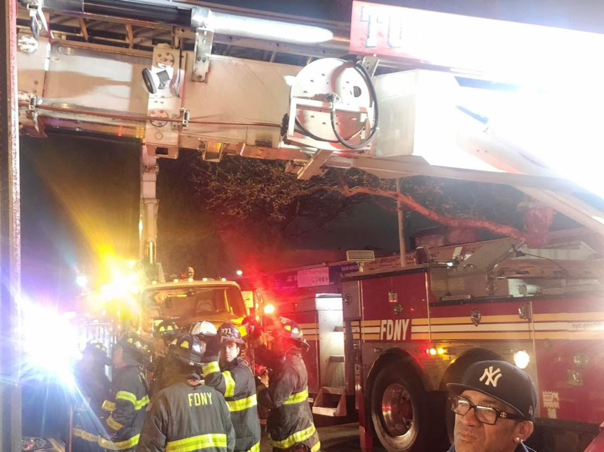 The FDNY dispatched 21 units including 79 firefighters and EMS to the scene between 60th Lane and 61st Street. 