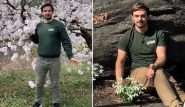 Hot New York Botanical Garden employee causes online craze