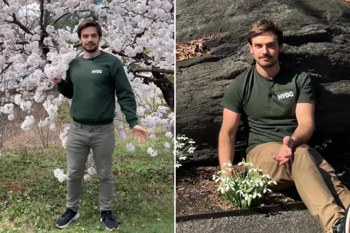 Hot New York Botanical Garden employee causes online craze