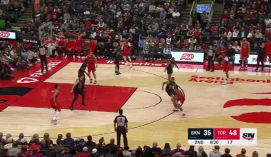 Scottie Barnes Posts 18 points, 12 rebounds & 12 assists vs. Brooklyn Nets