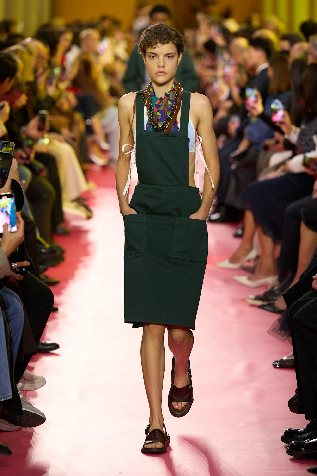Miu Miu Apron dress runway