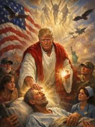 In a now deleted post on Truth Social, Donald Trump depicted himself in an AI-generated image in red and white robes in what was widely seen as a Jesus-like image. But Trump maintained that the image was supposed to show him as "a doctor."