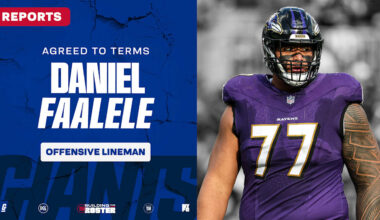 Giants agree to terms with OL Daniel Faalele, pending physical