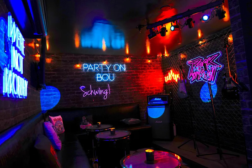 Private karaoke room inside Sushi by Bou East Village restaurant in NYC