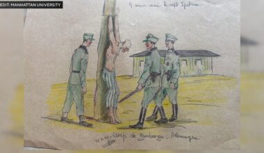 Graphic Holocaust sketches found in New York couple's home on display in Manhattan University exhibit